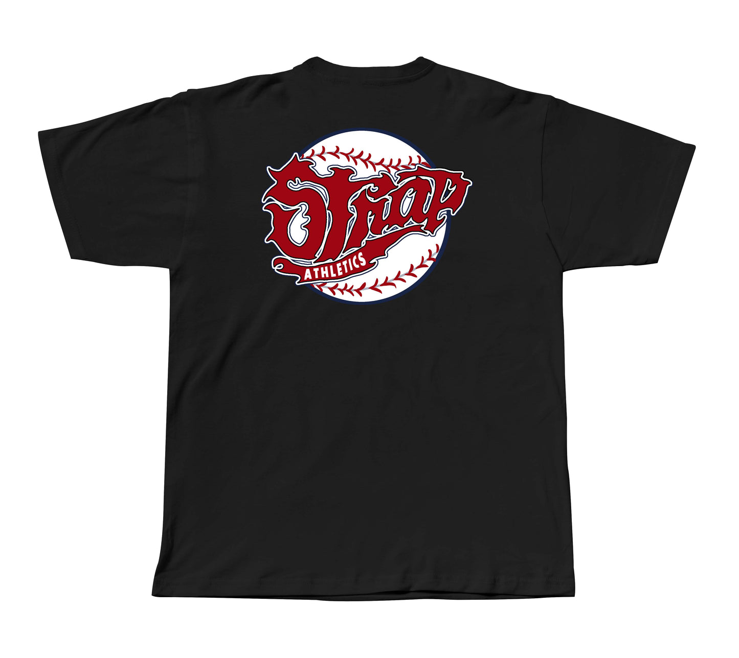 STRAP BALL LOGO TEE BLACK