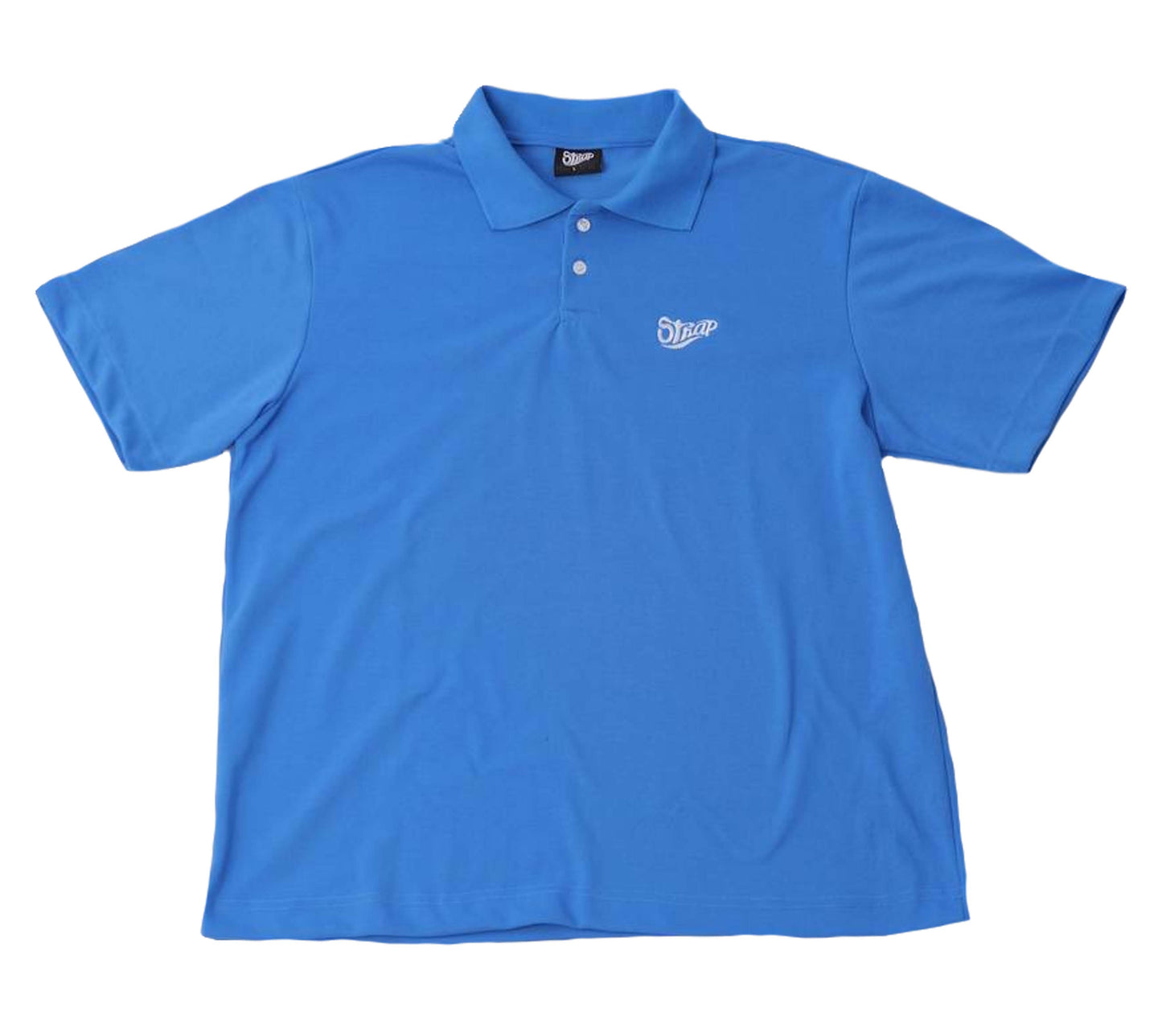 STRAP BASIC POLO SHIRT AQUA BLUE