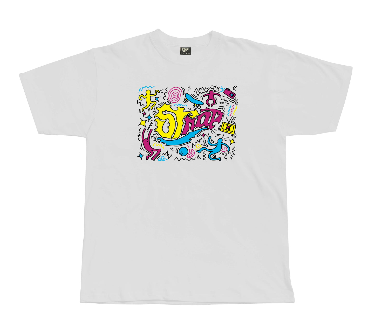 STRAP CLUTCH DANCE LOGO TEE WHITE