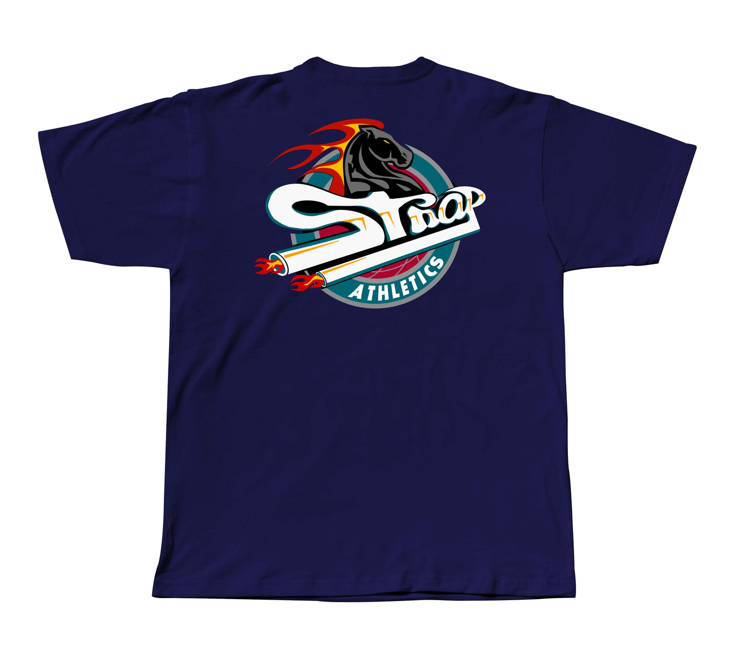 STRAP ZEKE TEE NAVY BLUE