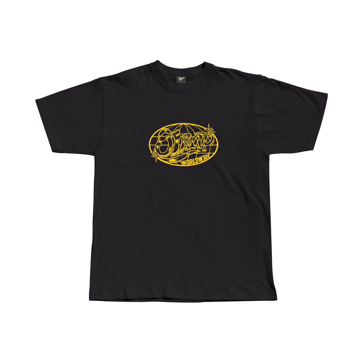 STRAP WORLDWIDE TEE BLACK