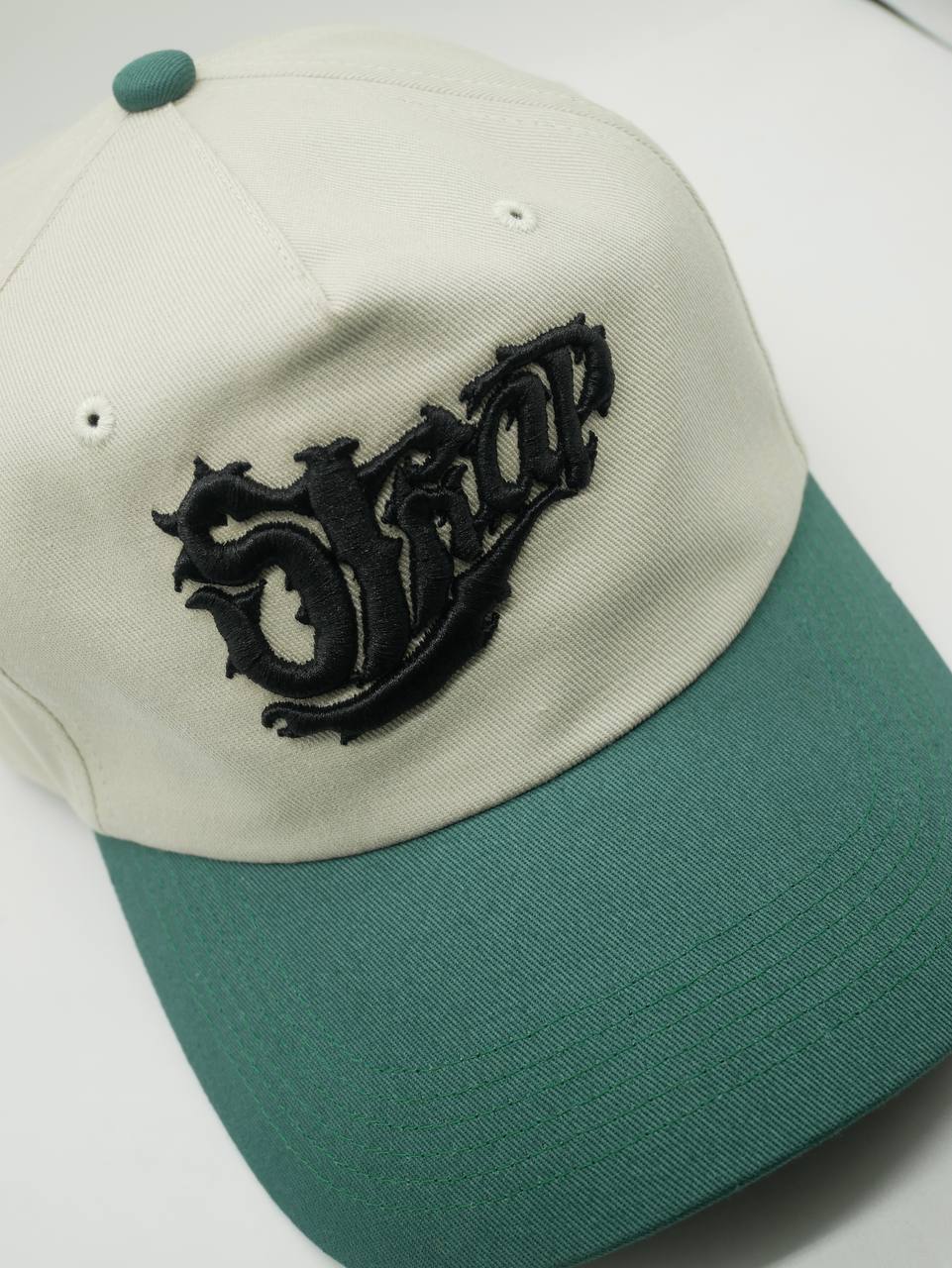 CLUTCH LOGO HAT TWO TONE CREAM/FOREST GREEN