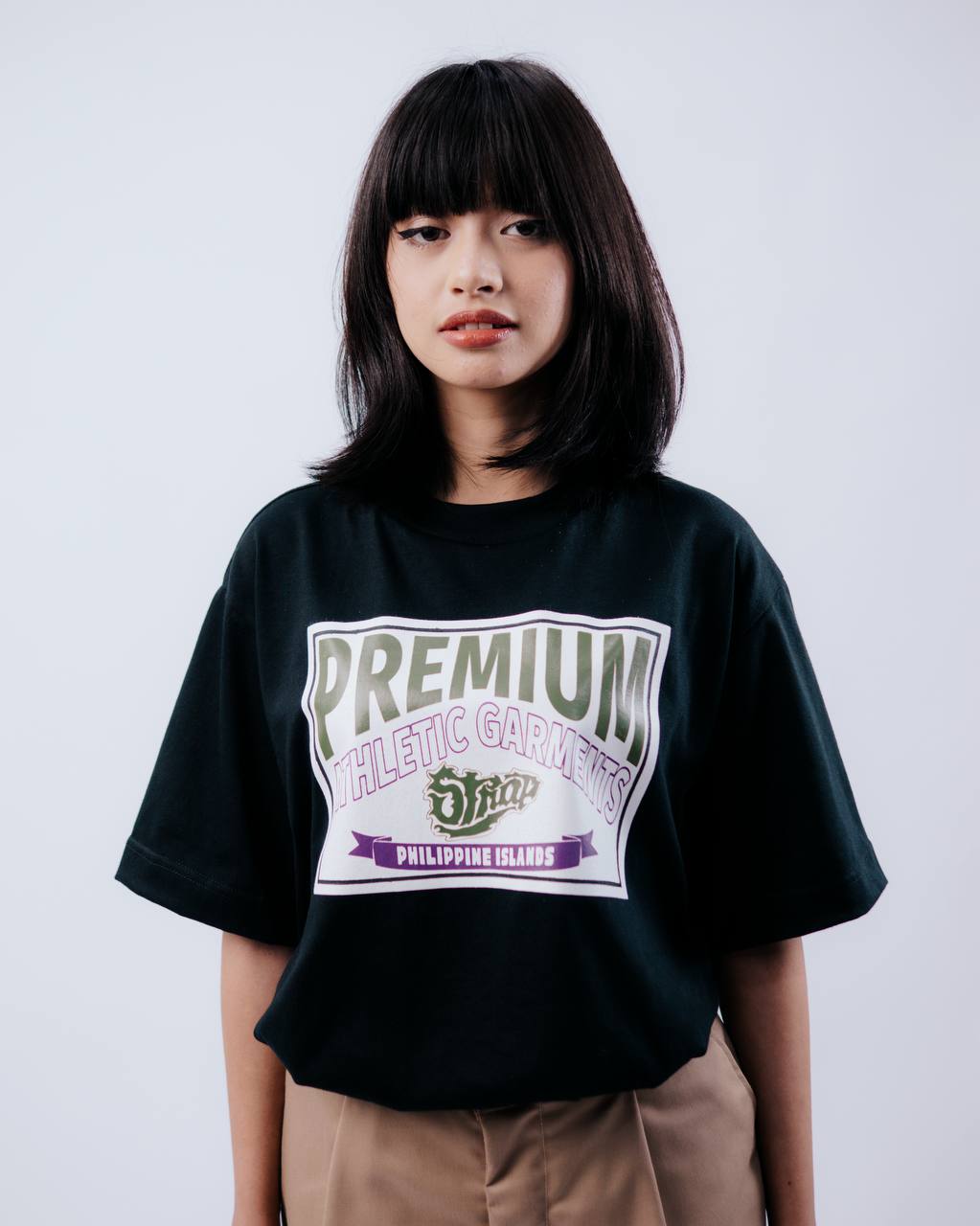 STRAP PREMIUM ATHLETICS TEE BLACK