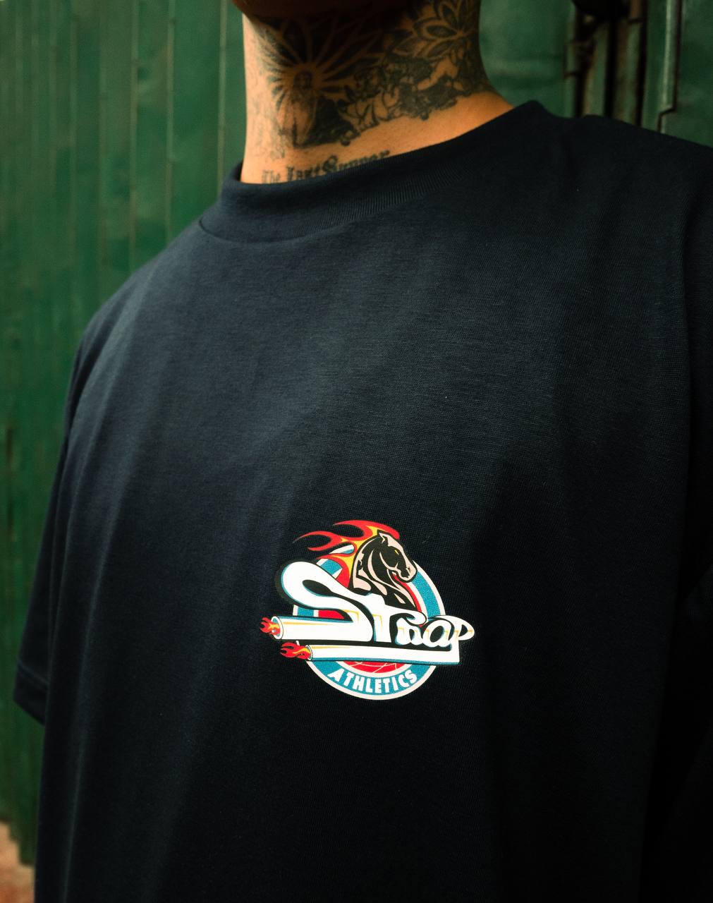 STRAP ZEKE TEE NAVY BLUE