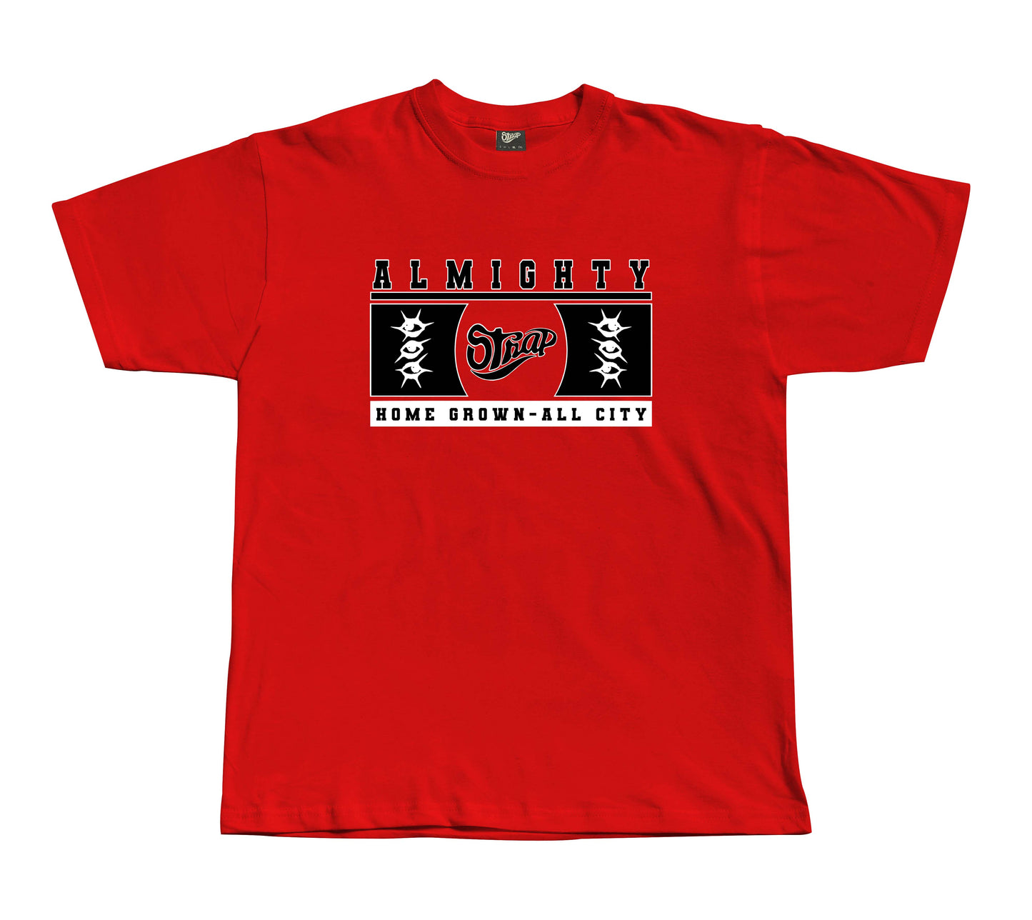STRAP ALL CITY TEE RED