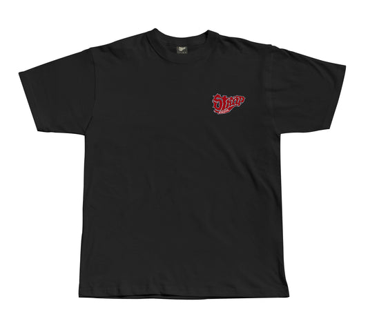 STRAP BALL LOGO TEE BLACK