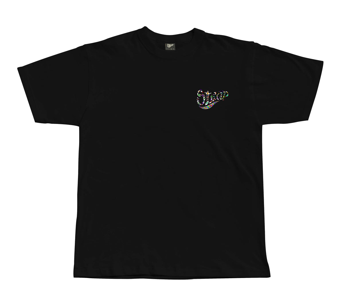 STRAP KALEIDO LOGO TEE BLACK