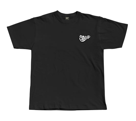 STRAP CLASSIC LOGO TEE BLACK
