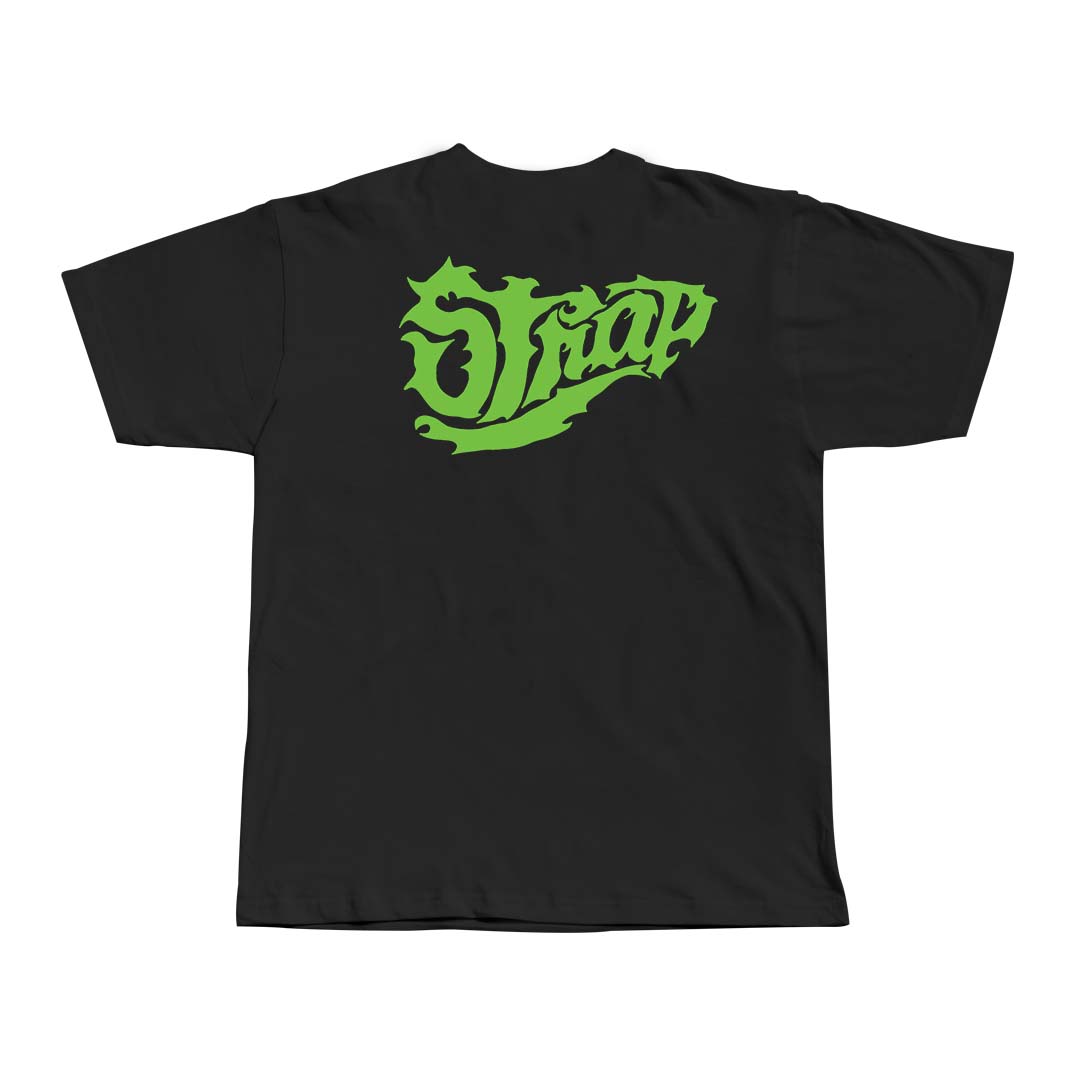 STRAP CLUTCH LOGO NEON TEE BLACK