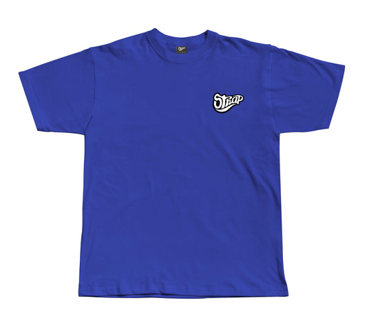 STRAP CLASSIC LOGO TEE BLUE