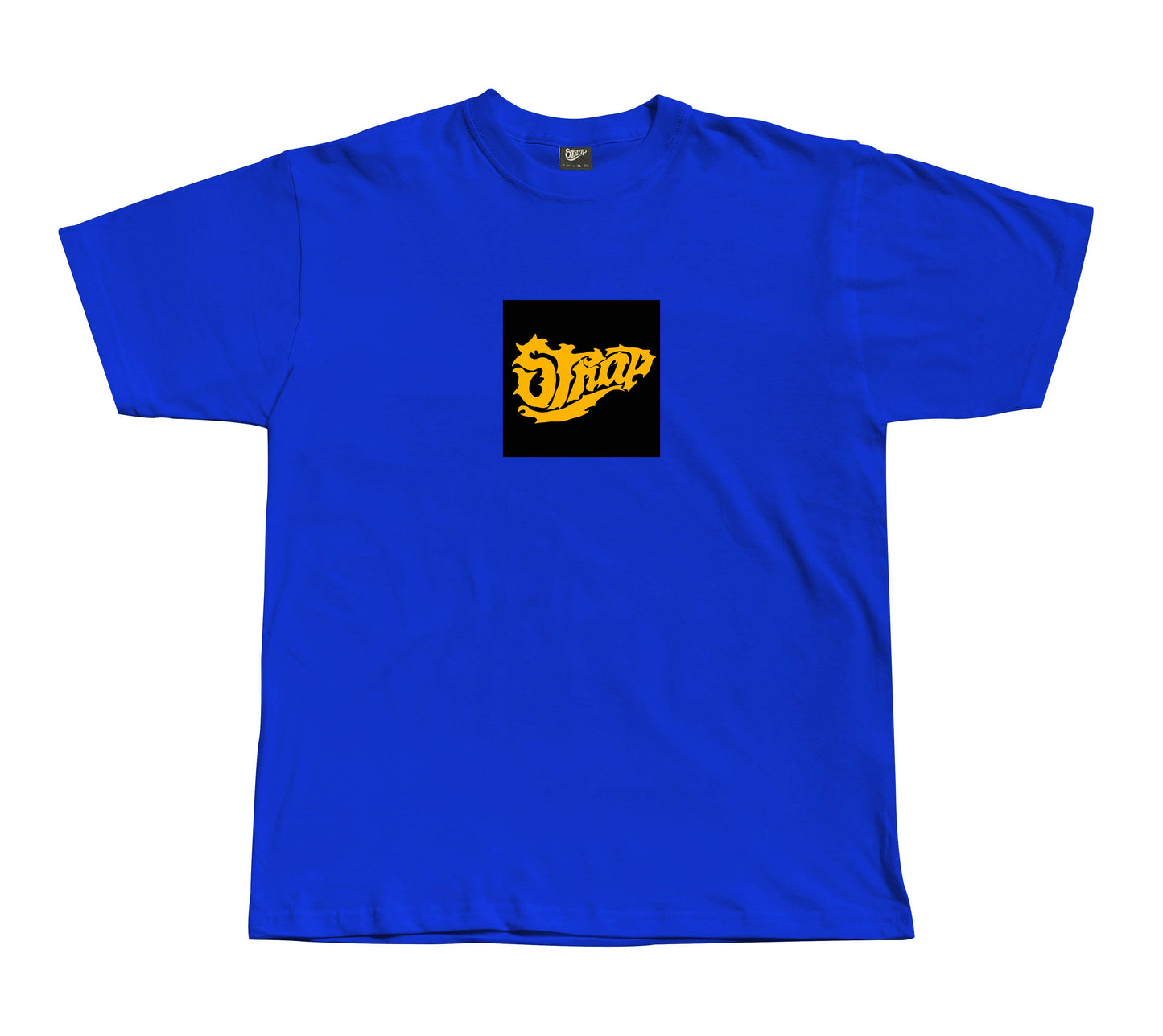 STRAP BOX LOGO TEE ROYAL BLUE