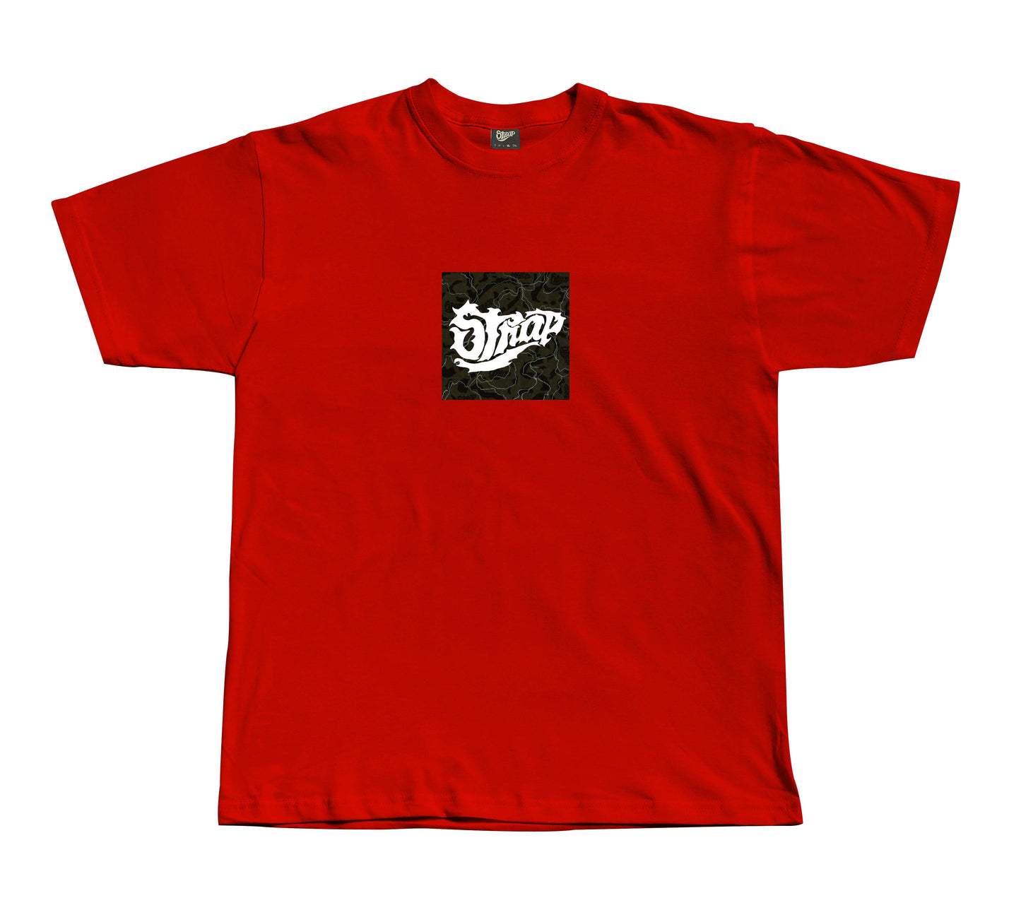 STRAP BOX LOGO TEE RED