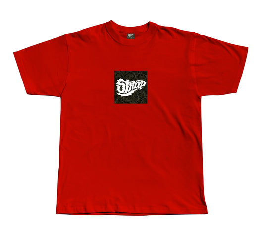STRAP BOX LOGO TEE RED