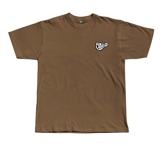 STRAP CLASSIC LOGO TEE BROWN