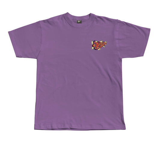 STRAP BUBBLE TEE LOGO LILAC