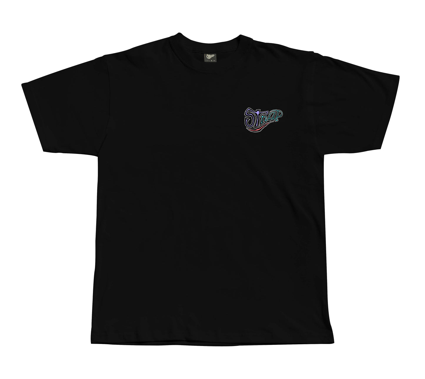 STRAP CHALK LOGO TEE BLACK
