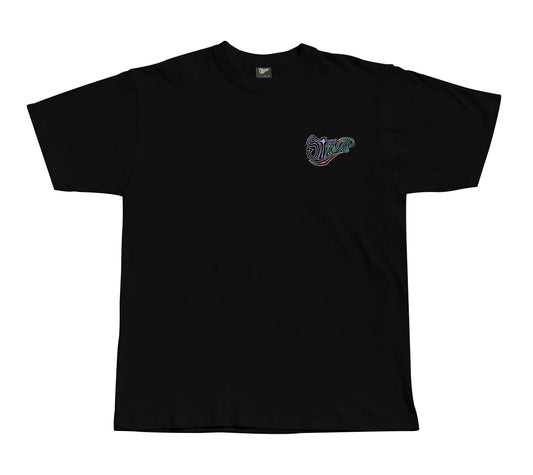 STRAP CHALK LOGO TEE BLACK