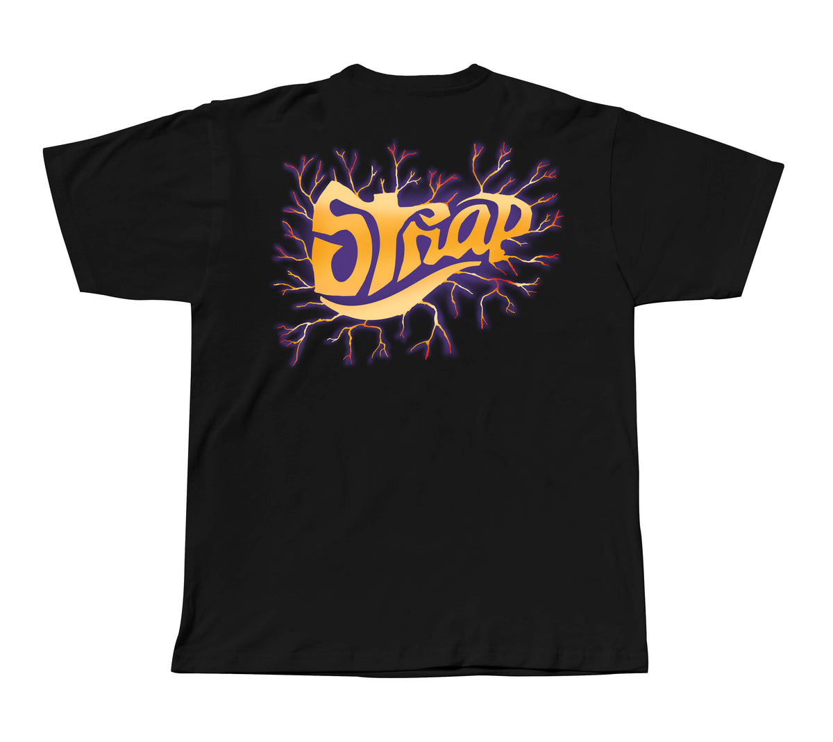 STRAP STATIC LOGO TEE BLACK