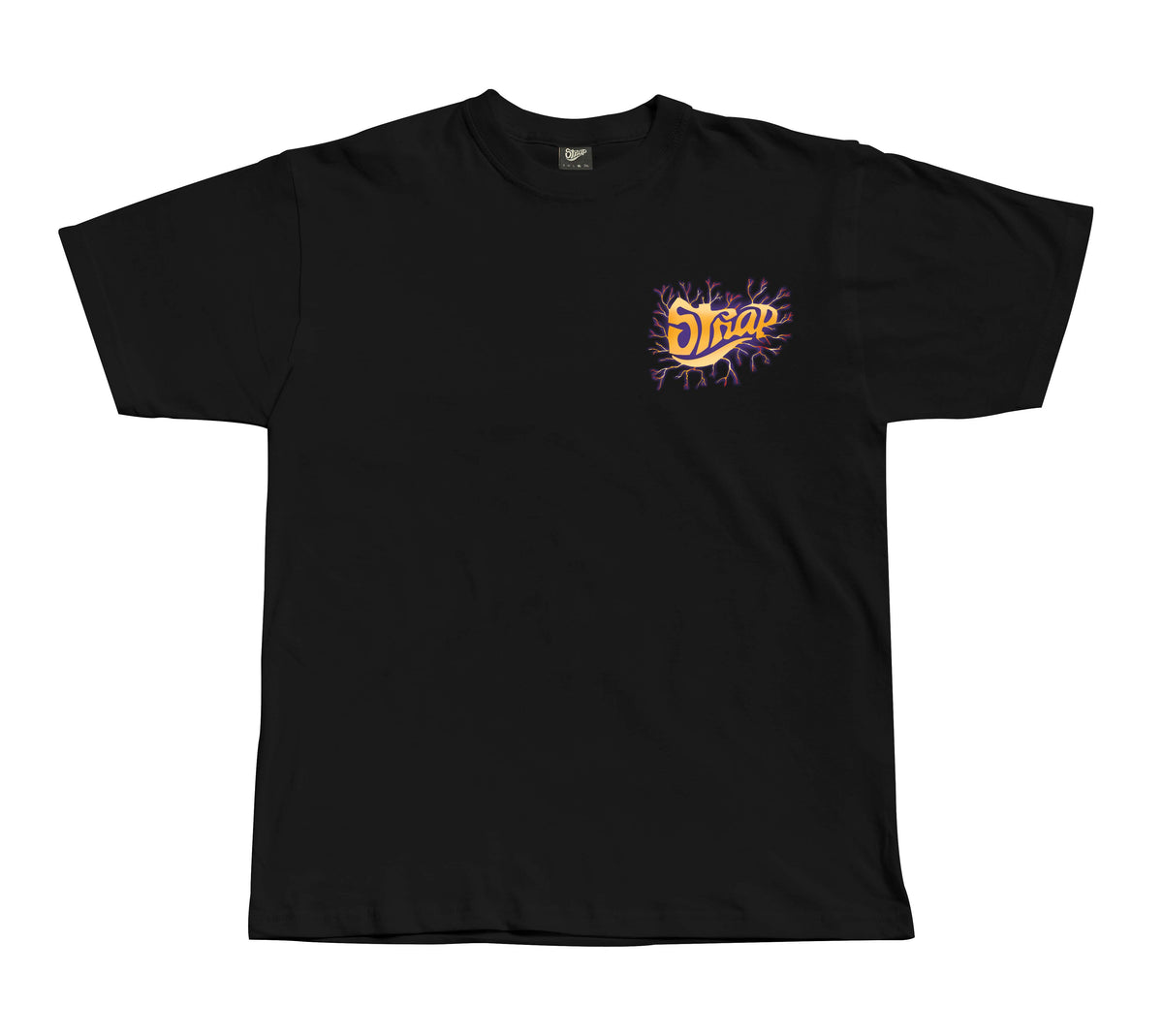 STRAP STATIC LOGO TEE BLACK