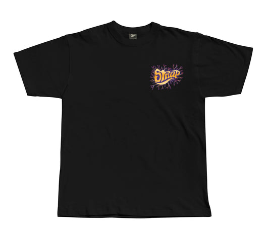 STRAP STATIC LOGO TEE BLACK