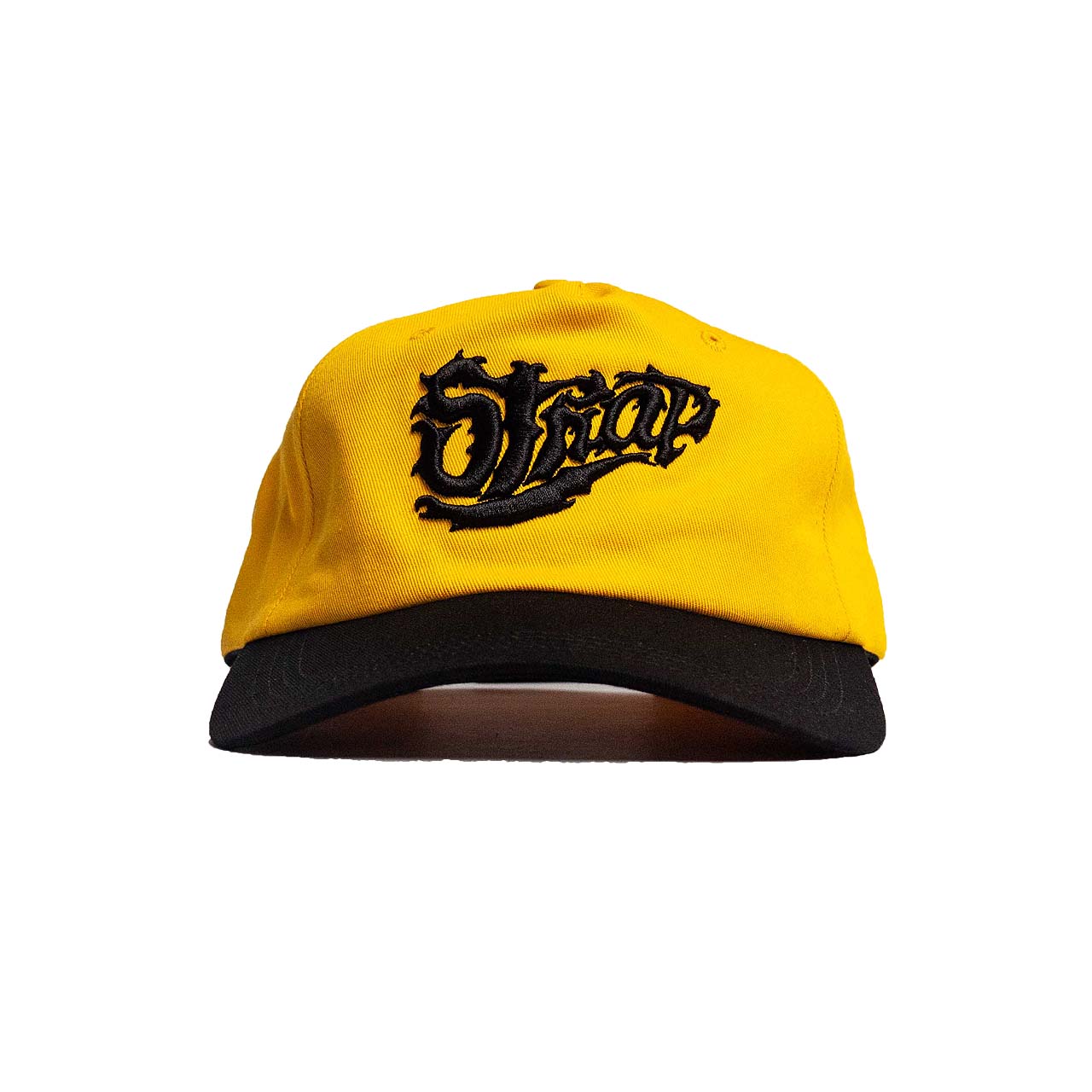 STRAP TWO TONE GOLFER HAT YELLOW