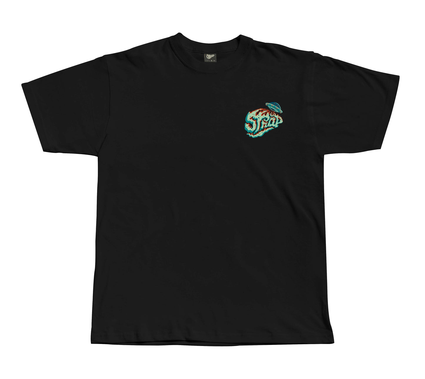 STRAP UFO TEE LOGO BLACK