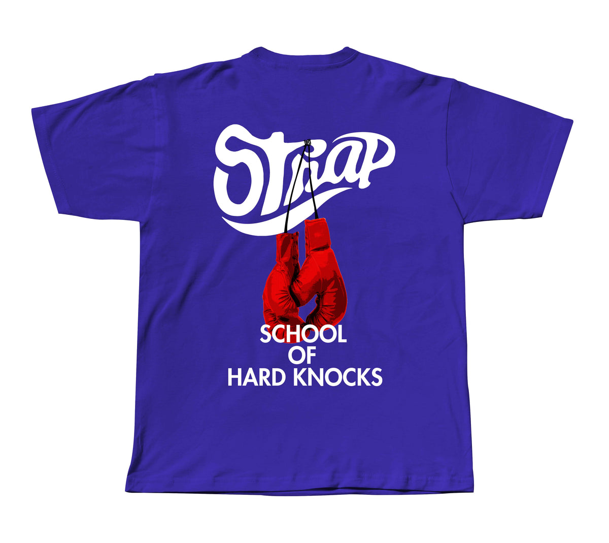 STRAP HARD KNOCKS TEE BLUE