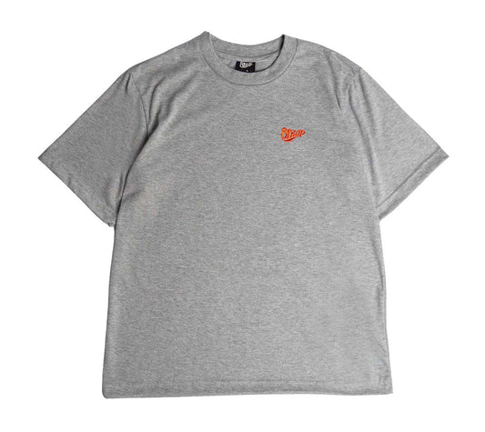 STRAP EMBROIDERED STAPLE LOGO TEE GREY