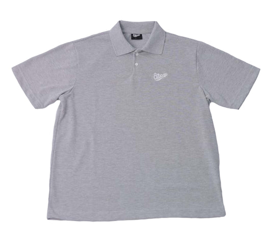STRAP BASIC POLO SHIRT HEATHER GREY