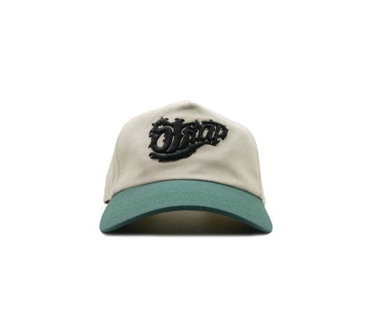 CLUTCH LOGO HAT TWO TONE CREAM/FOREST GREEN