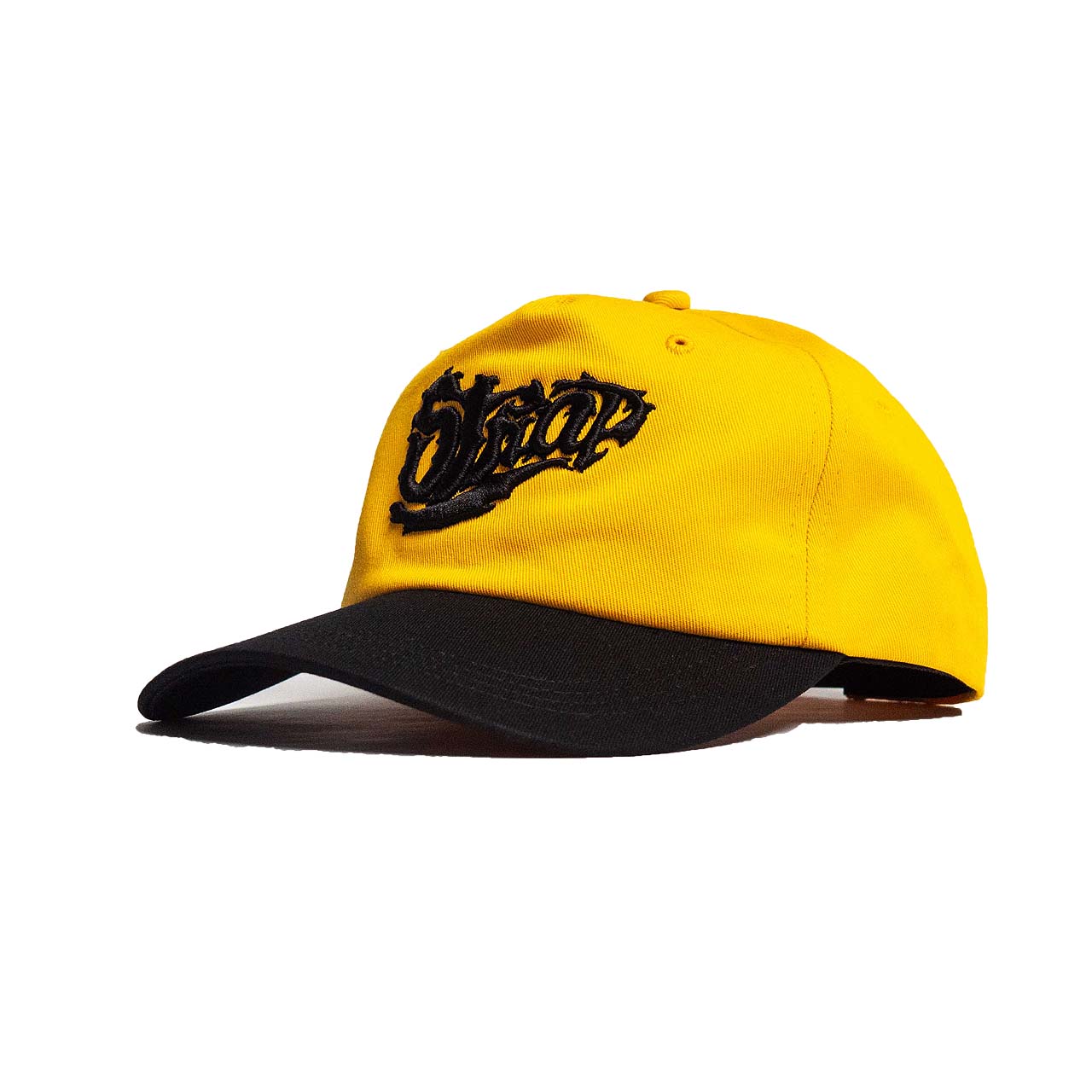 STRAP TWO TONE GOLFER HAT YELLOW