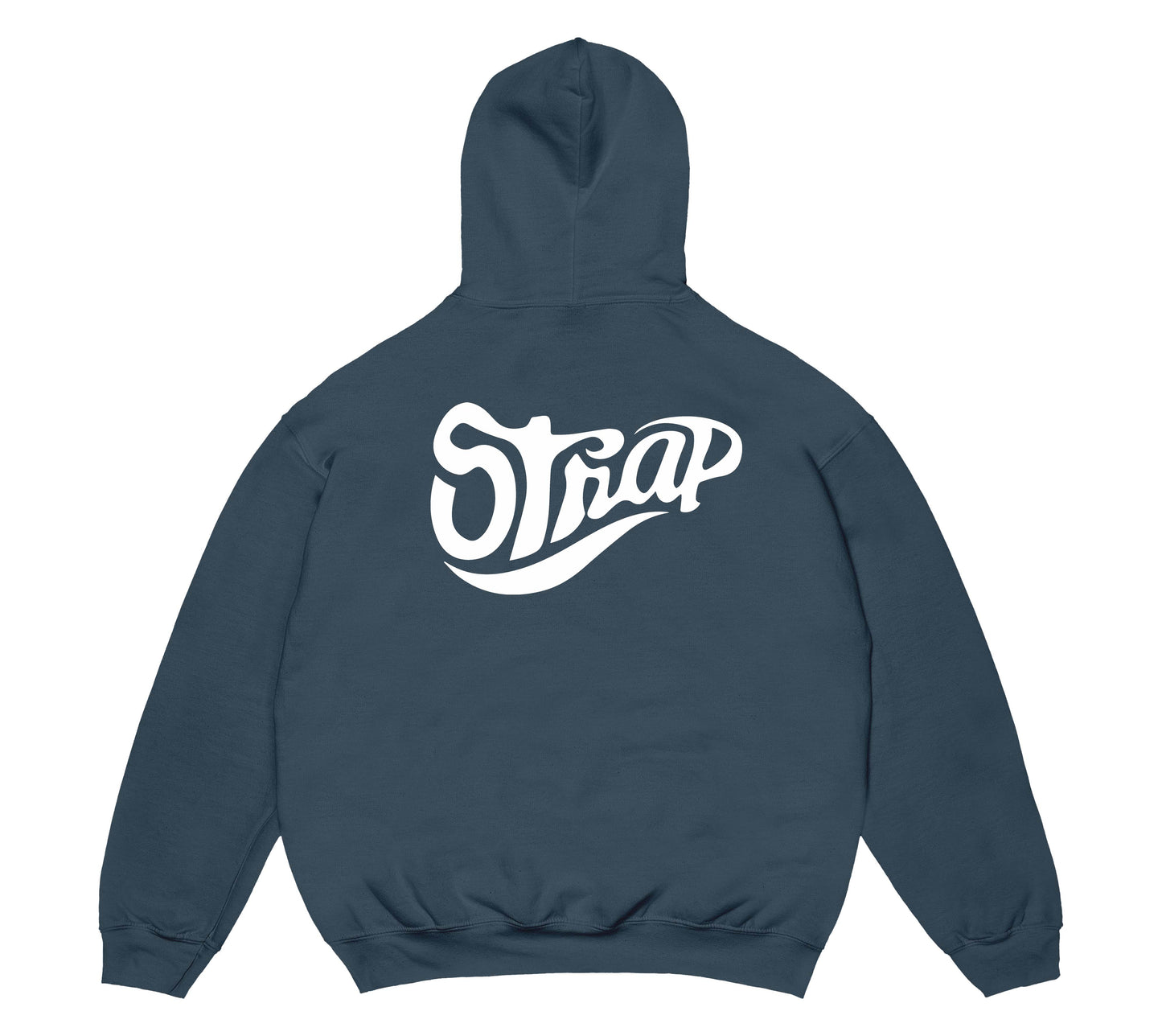 STRAP STAPLE LOGO HOODIE OCEAN BLUE