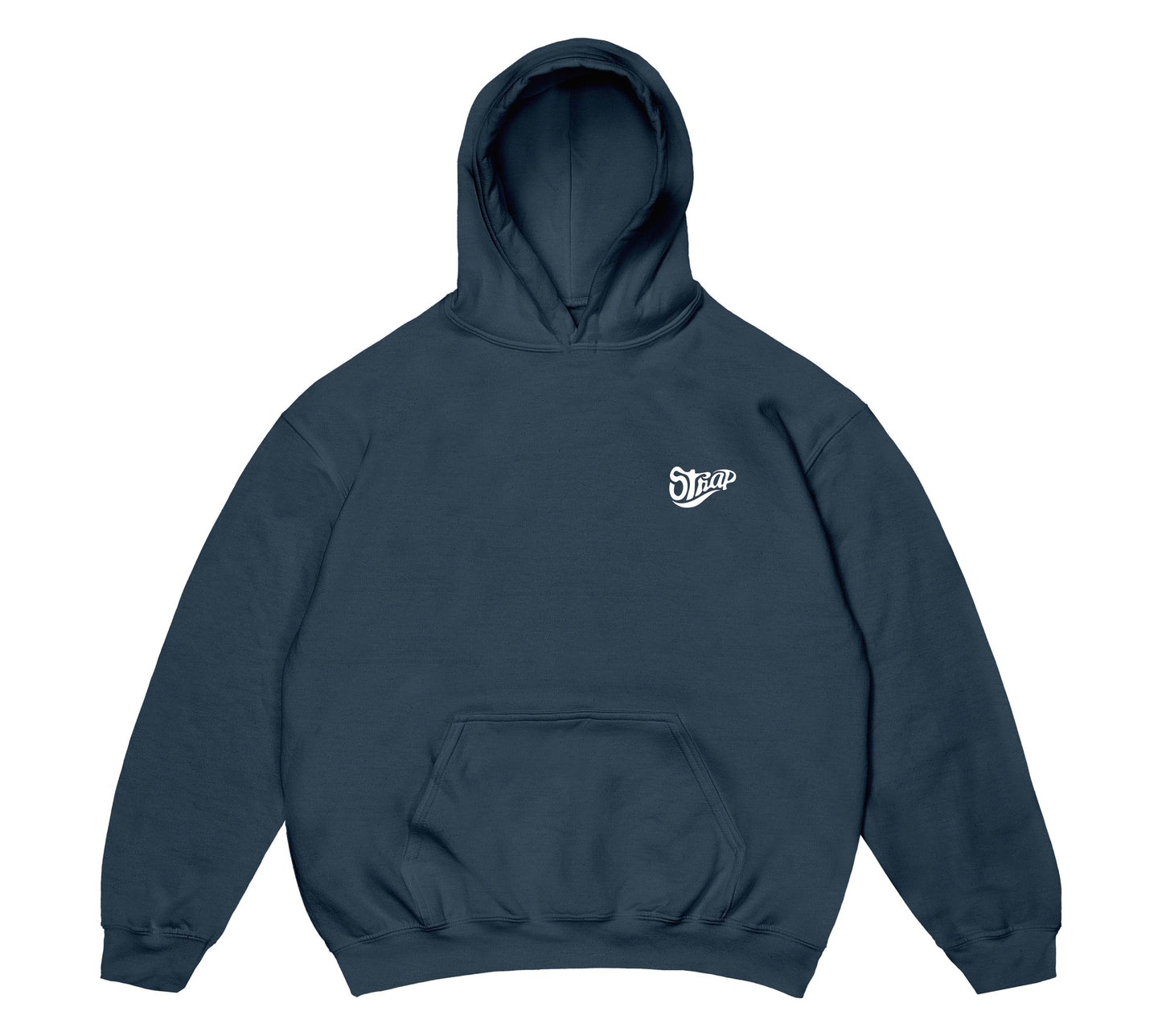STRAP STAPLE LOGO HOODIE OCEAN BLUE