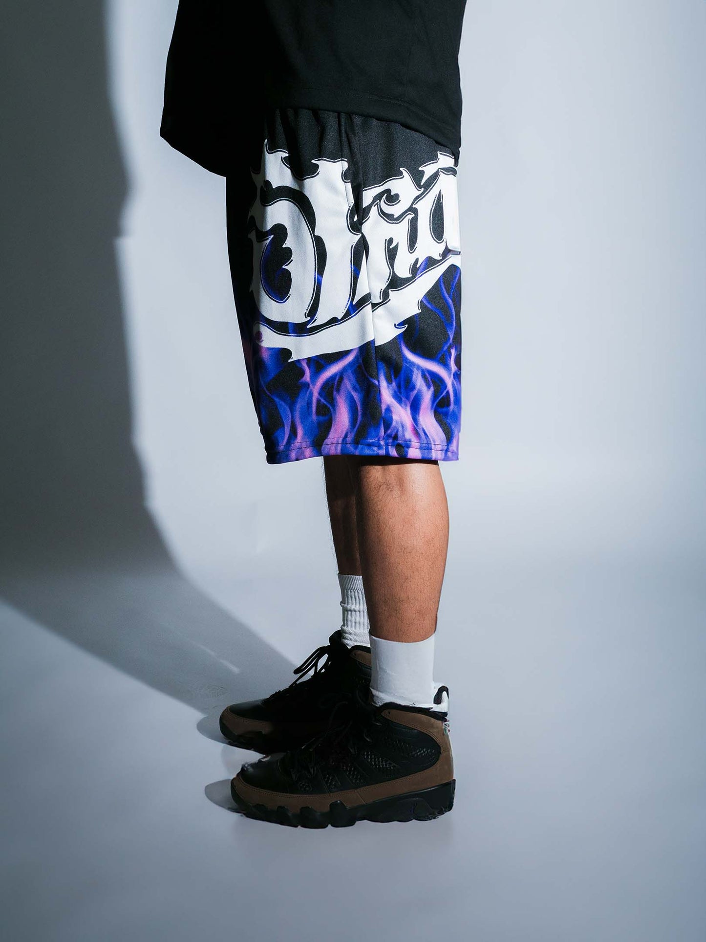 STRAP FLAME LOGO SHORTS