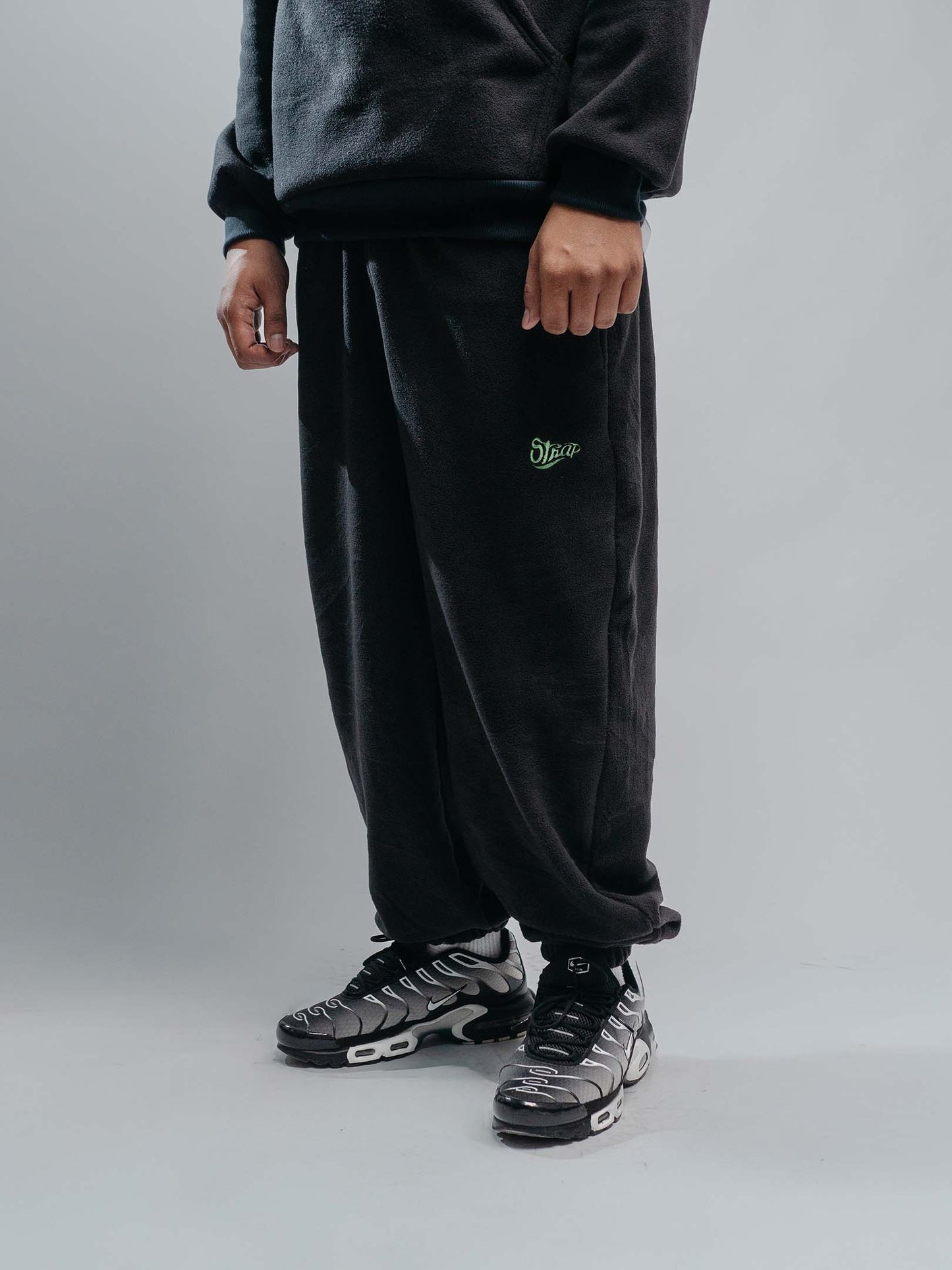 STRAP LOUNGE PANTS BLACK