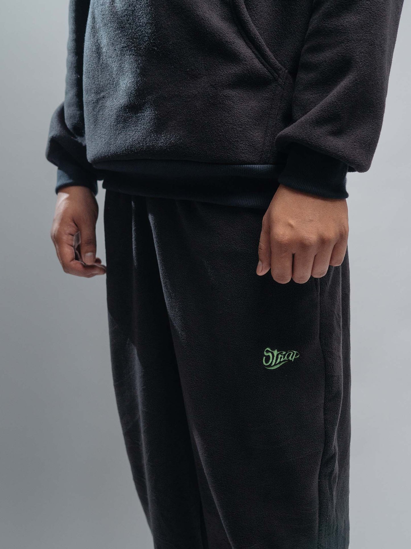 STRAP LOUNGE PANTS BLACK