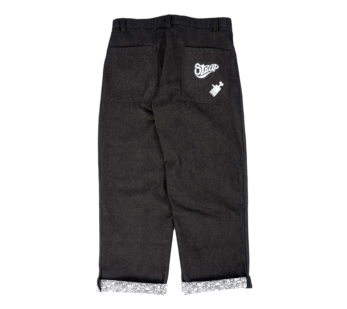 STRAP / BLIC DENIM PANTS