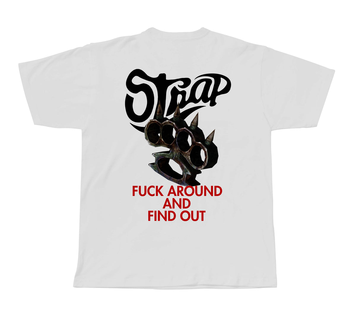 STRAP F AROUND TEE WHITE