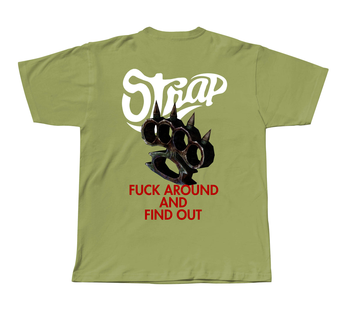 STRAP F AROUND TEE MOSS GREEN