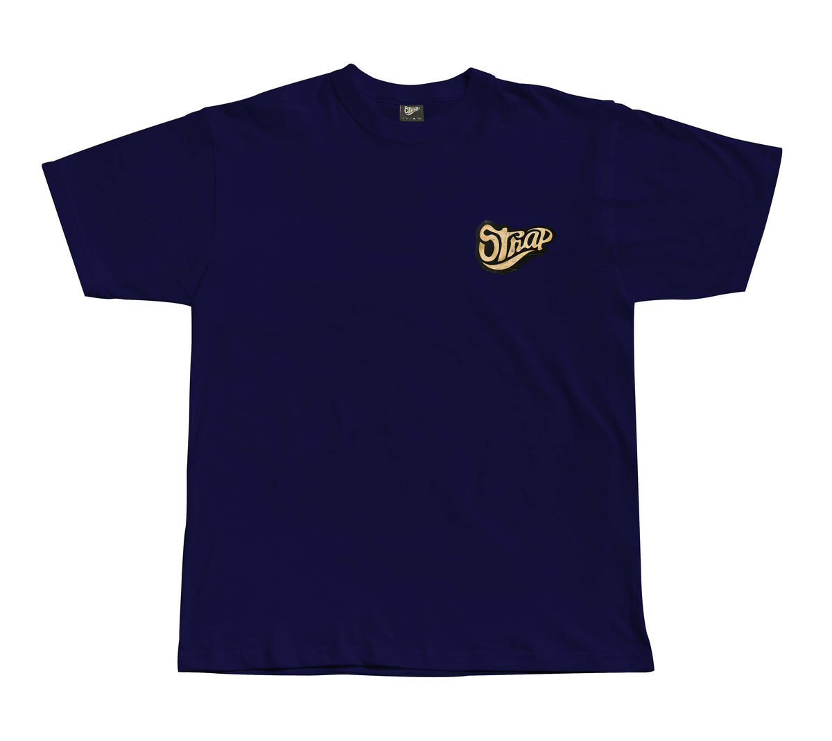 STRAP LOVE AND HATE TEE NAVY BLUE