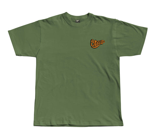 STRAP BASALT TEE LOGO MOSS GREEN
