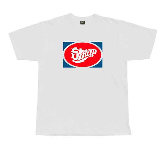 STRAP OVAL TEE WHITE