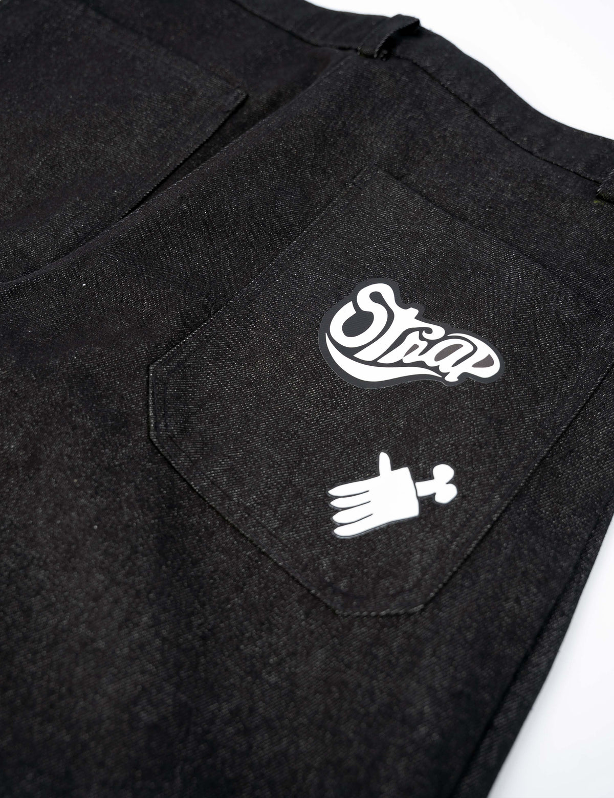 STRAP / BLIC DENIM PANTS