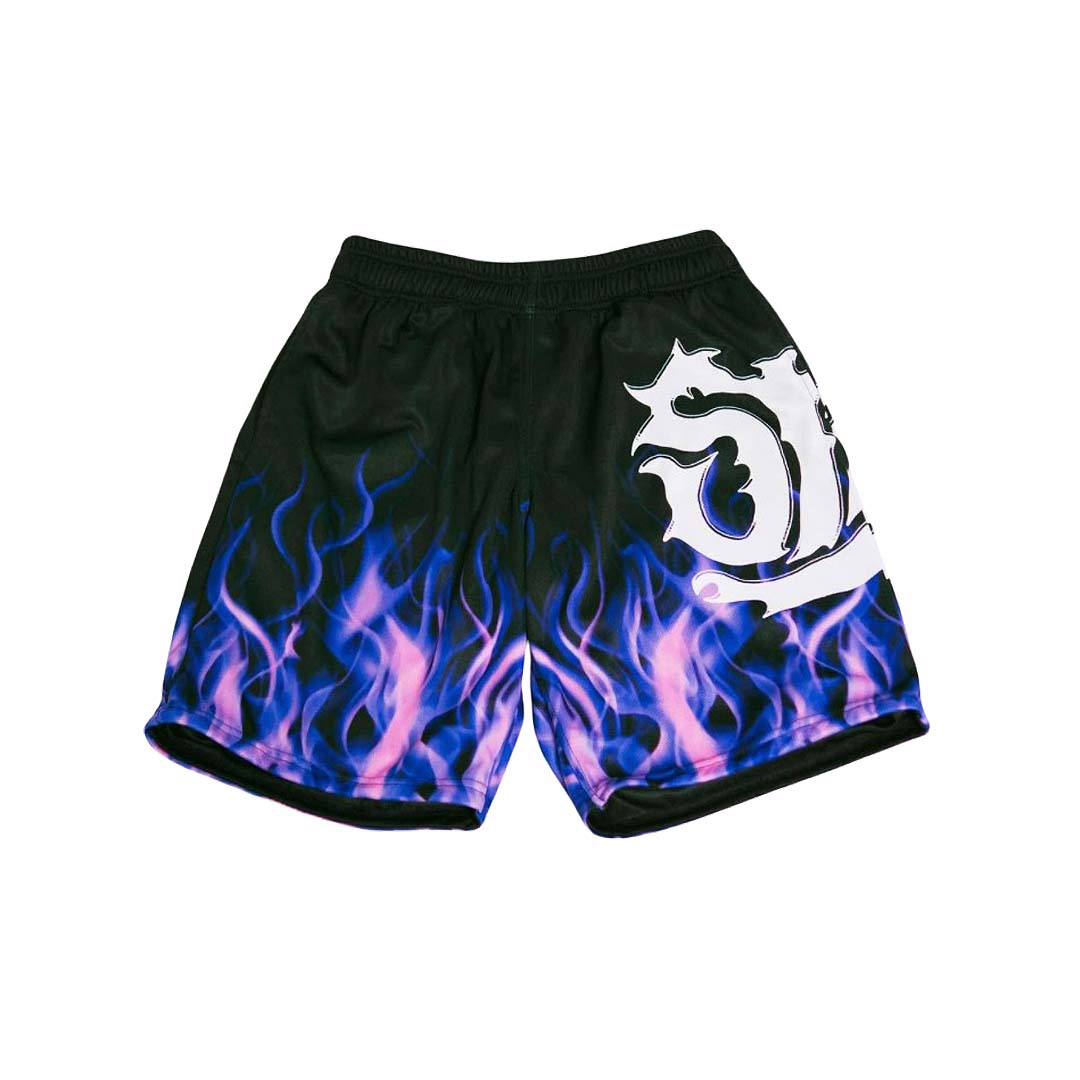 STRAP FLAME LOGO SHORTS