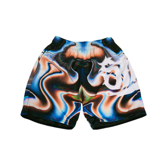 STRAP SATURN LOGO SHORTS