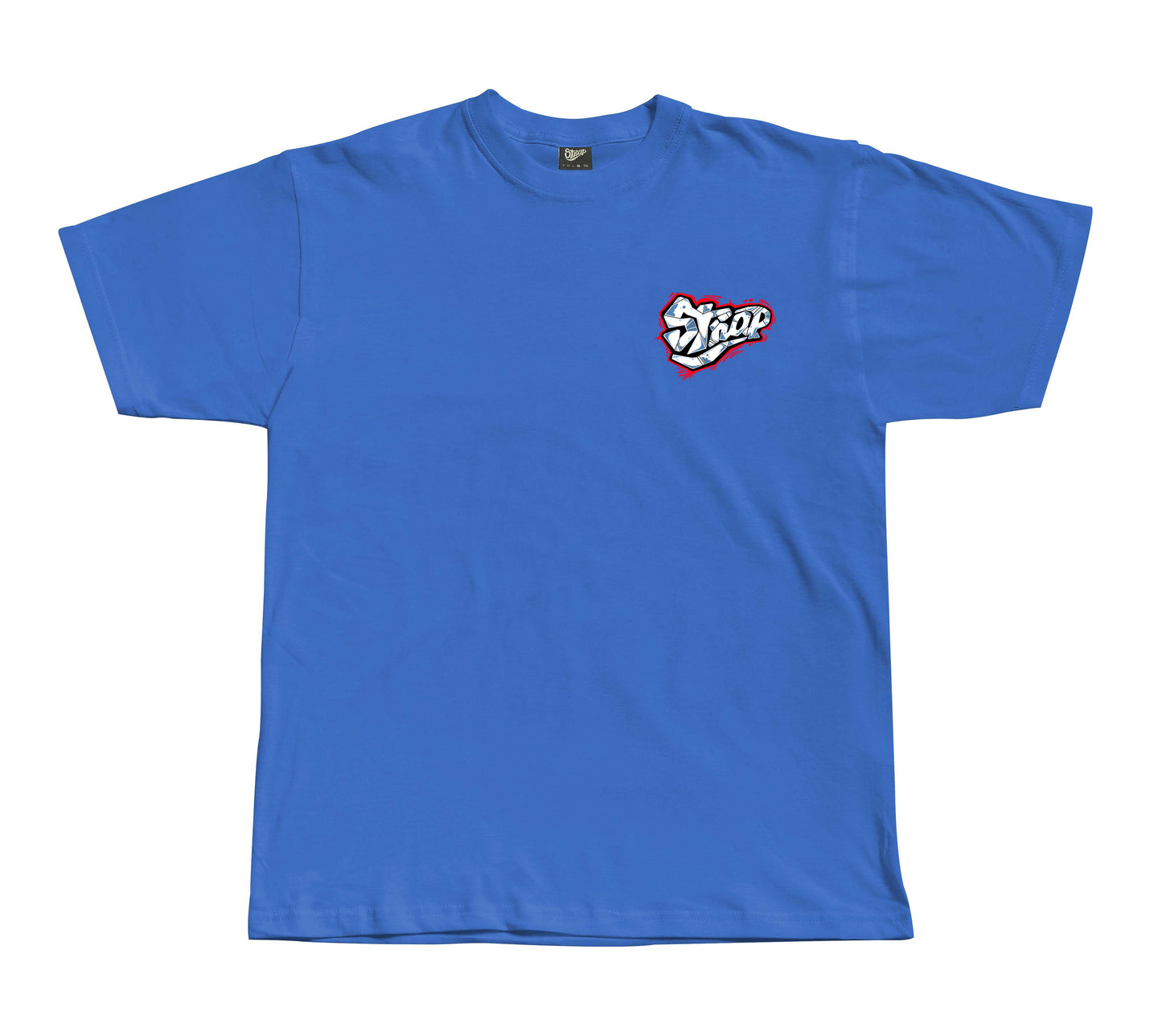 STRAP METAL FACE LOGO TEE SKY BLUE