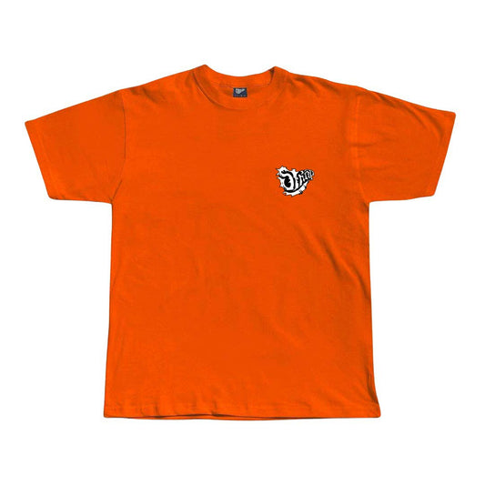 STRAP SHURIKEN LOGO TEE ORANGE