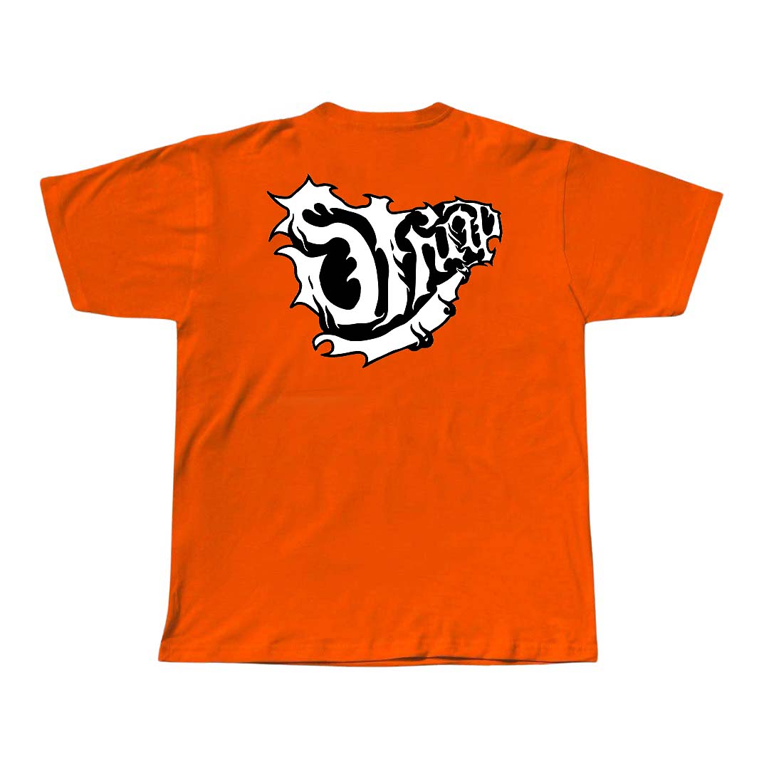 STRAP SHURIKEN LOGO TEE ORANGE