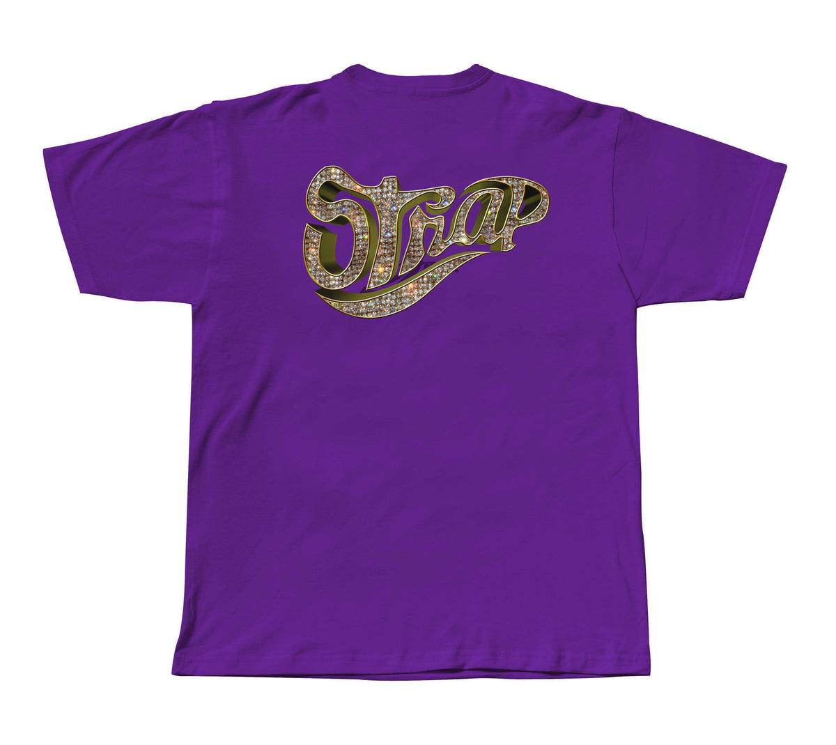 STRAP BLING LOGO TEE PURPLE