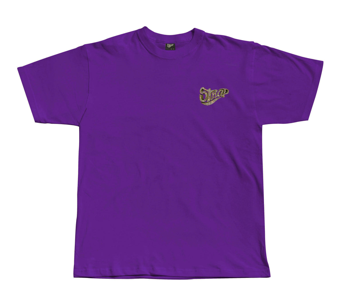 STRAP BLING LOGO TEE PURPLE